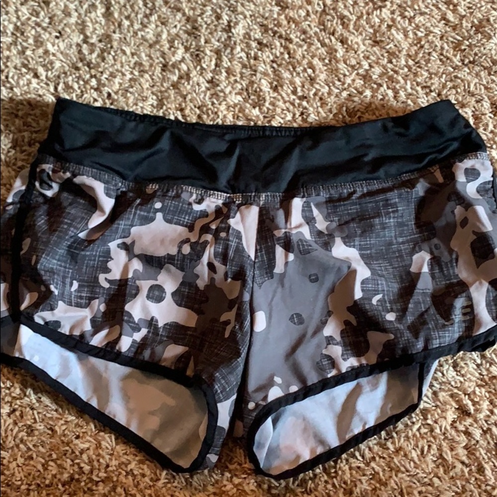black camo shorts